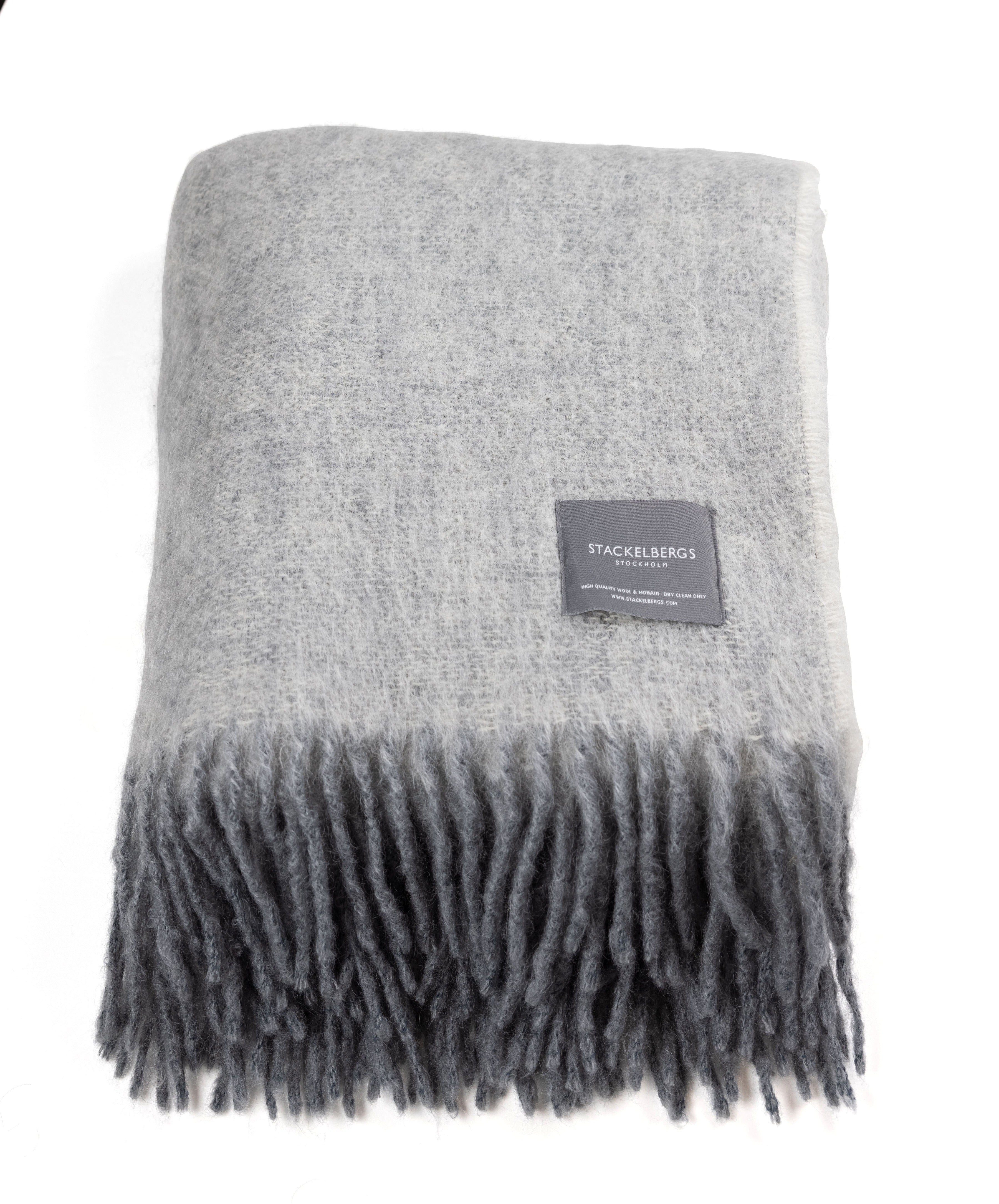 Stackelbergs】 モヘアブランケット| White & Skiffer Melange 130