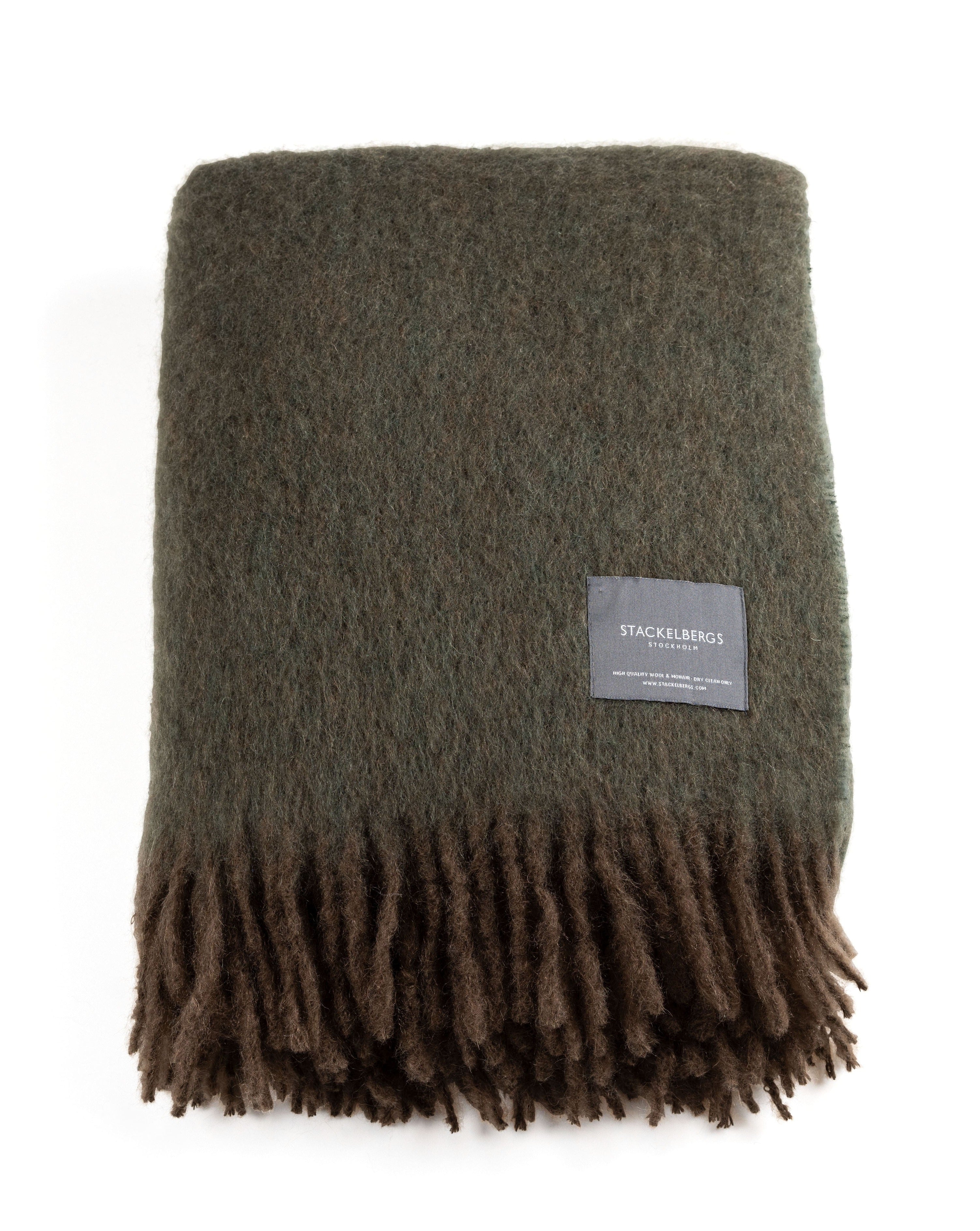 Stackelbergs】 モヘアブランケット| Umbra & Moss Melange 130 x 170