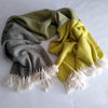 【Arcashmere】カシミヤブランケット | HERRINGBONE Yellow / Green / Gray