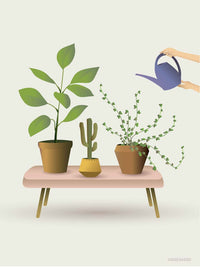 【ViSSEVASSE】インテリアポスター | GROWING PLANTS - poster